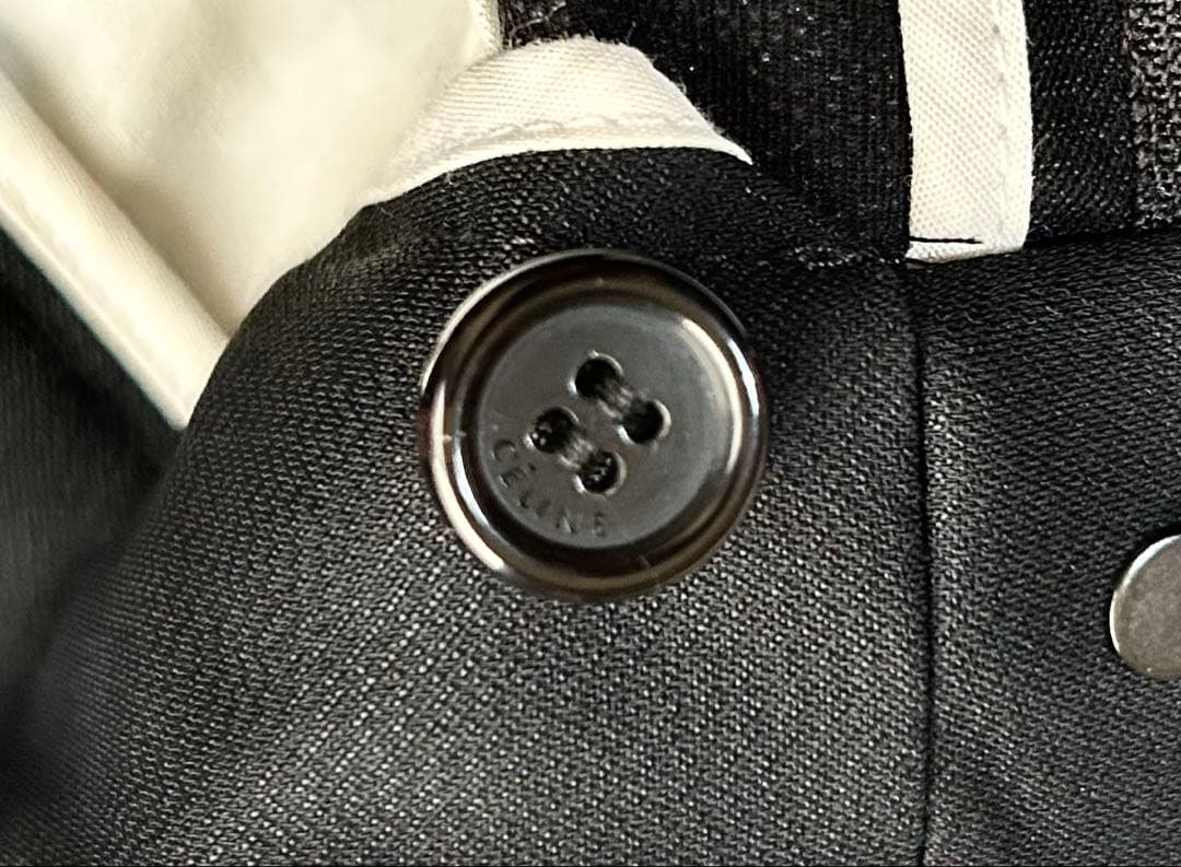 フランス製 celine フィービー期 タキシード オールインワン ワンピース黒