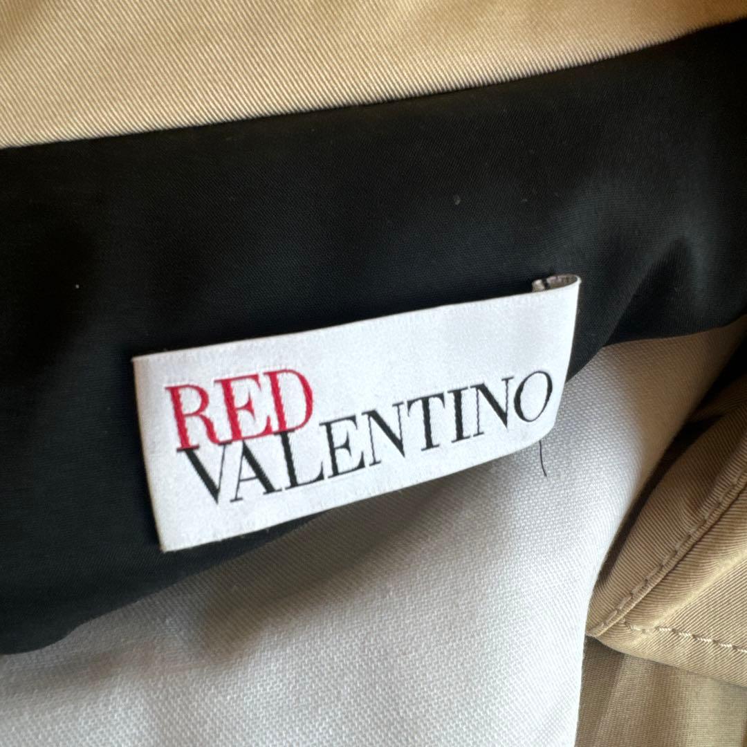 RED VALENTINO トレンチコート ベージュ　プリーツ　リボン S
