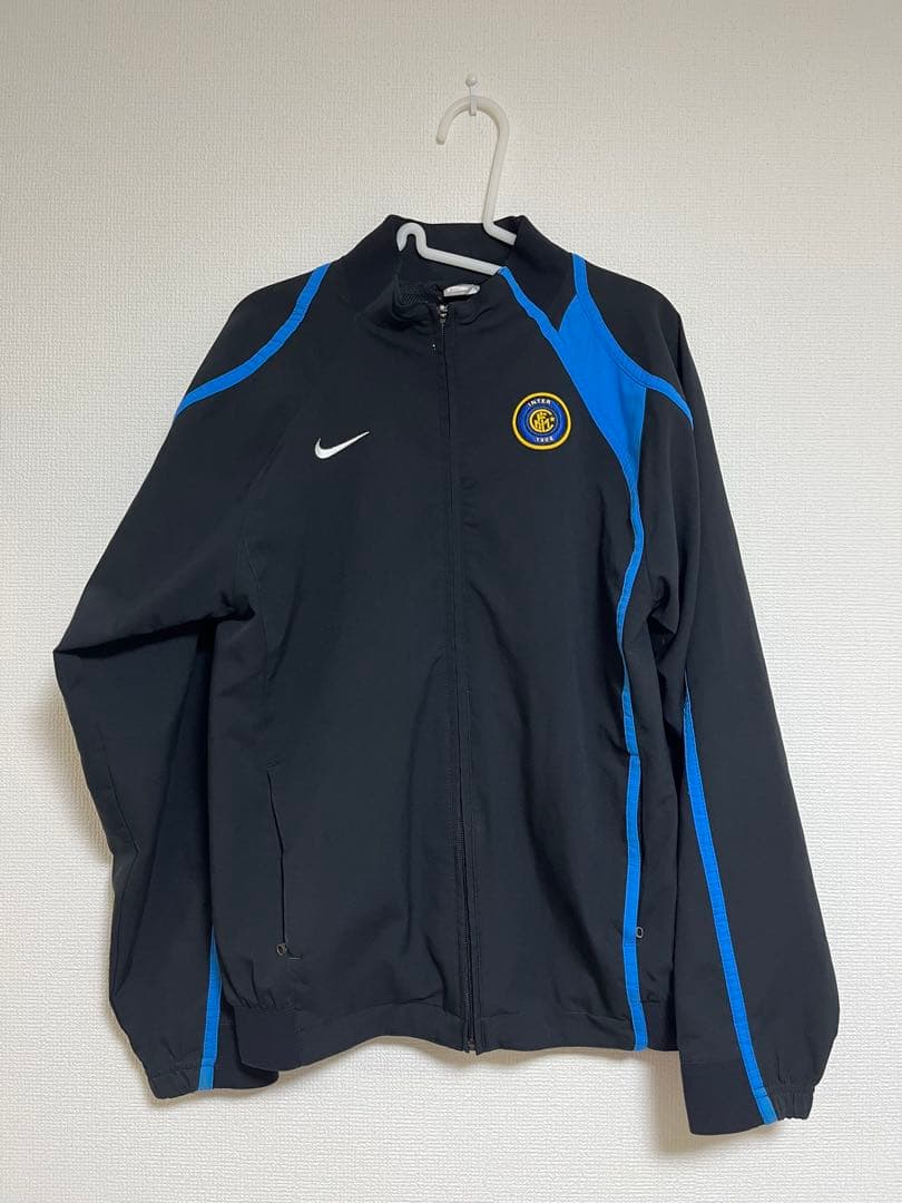 希少　レア　インテル　ナイロンジャケット上下セットアップ　NIKE ブラック　M