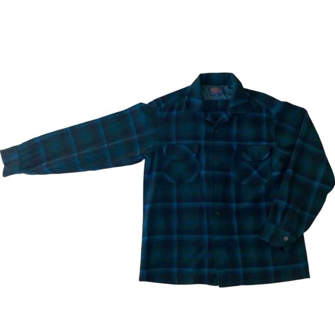PENDLETON 60s オンブレ ボードシャツ シャドウチェック　M