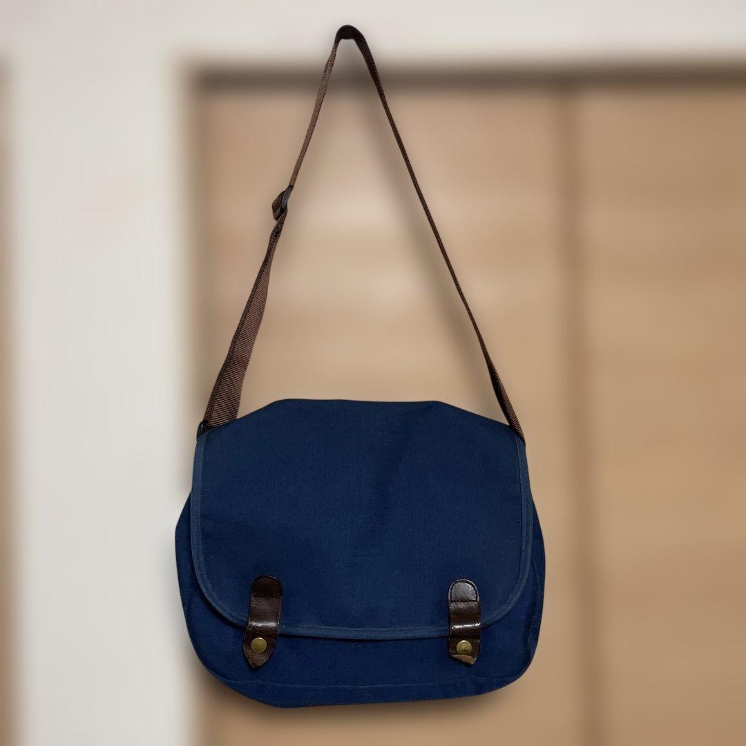 希少フランス製【エルベシャプリエ】廃盤メッセンジャーバッグ ショルダー フラップ