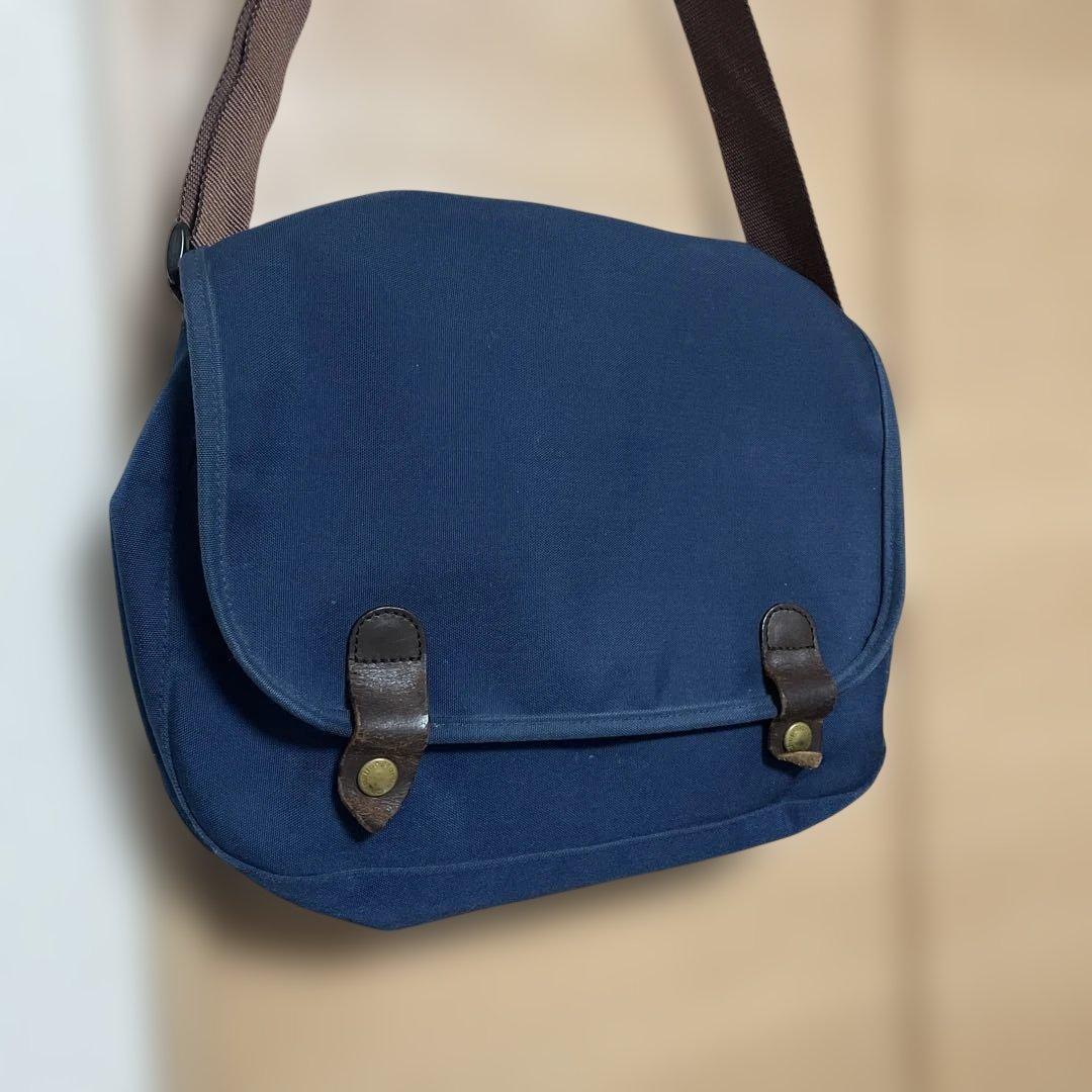 希少フランス製【エルベシャプリエ】廃盤メッセンジャーバッグ ショルダー フラップ