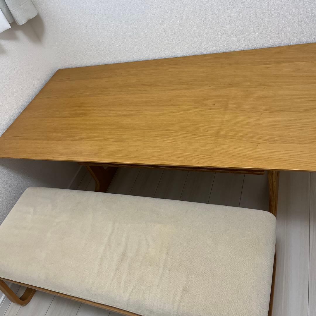 無印良品　ダイニングテーブル　ベンチチェア　セット