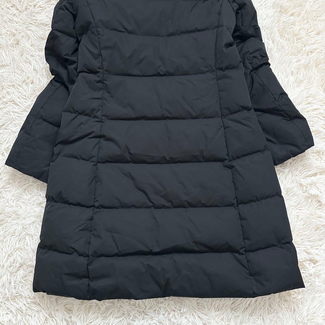 美品✨️セオリー 3wayロングダウンコート フード ファー 黒 S