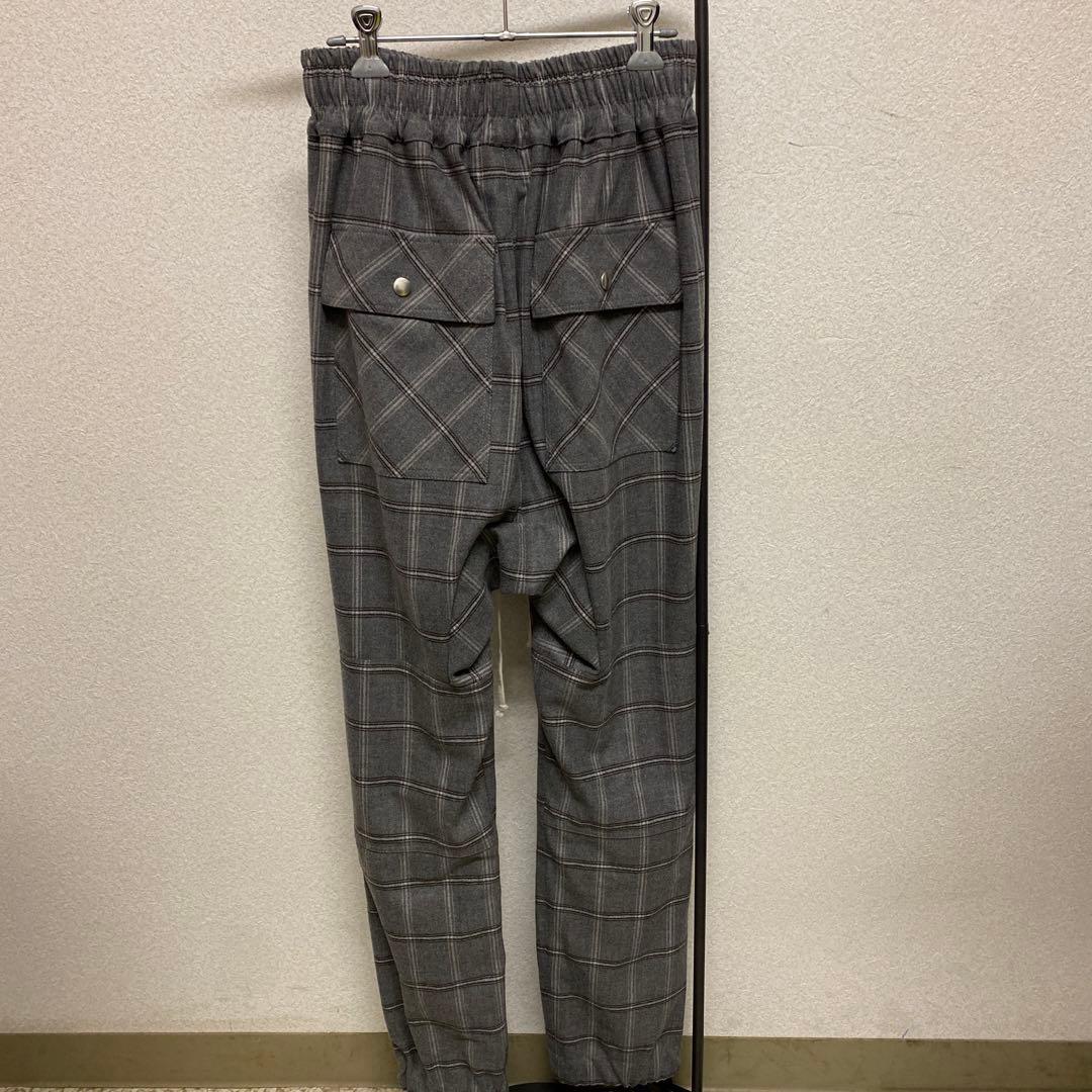 INDEPICT グレー チェック カジュアルパンツ L