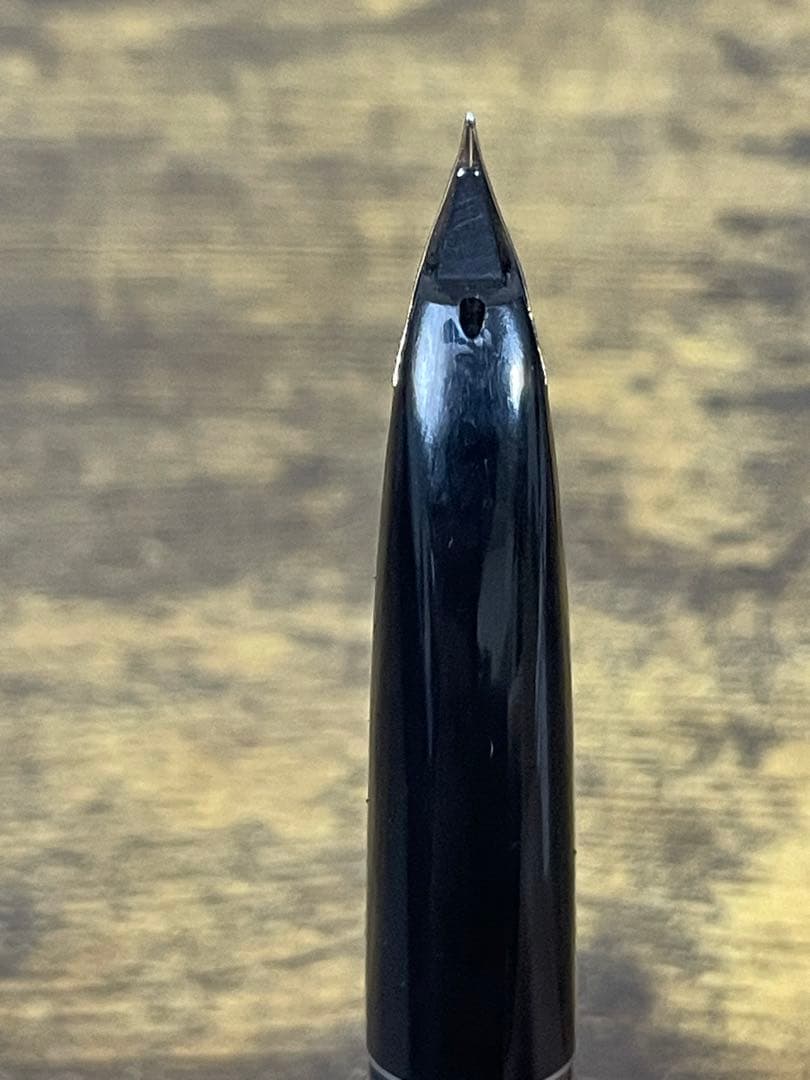 1974年製　初代カスタム　高級天然　イタヤカエデ 大型18金　万年筆　細字