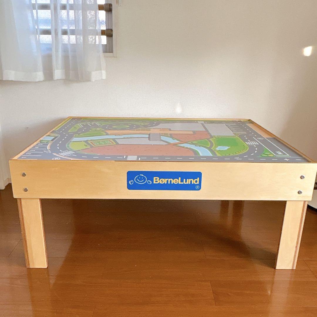 BørneLund 道路マップデザインテーブル 引き出し付き　ジオラマテーブル