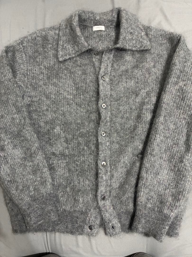 トップス crepuscule Mohair polo cardigan \"M.GRAY\"