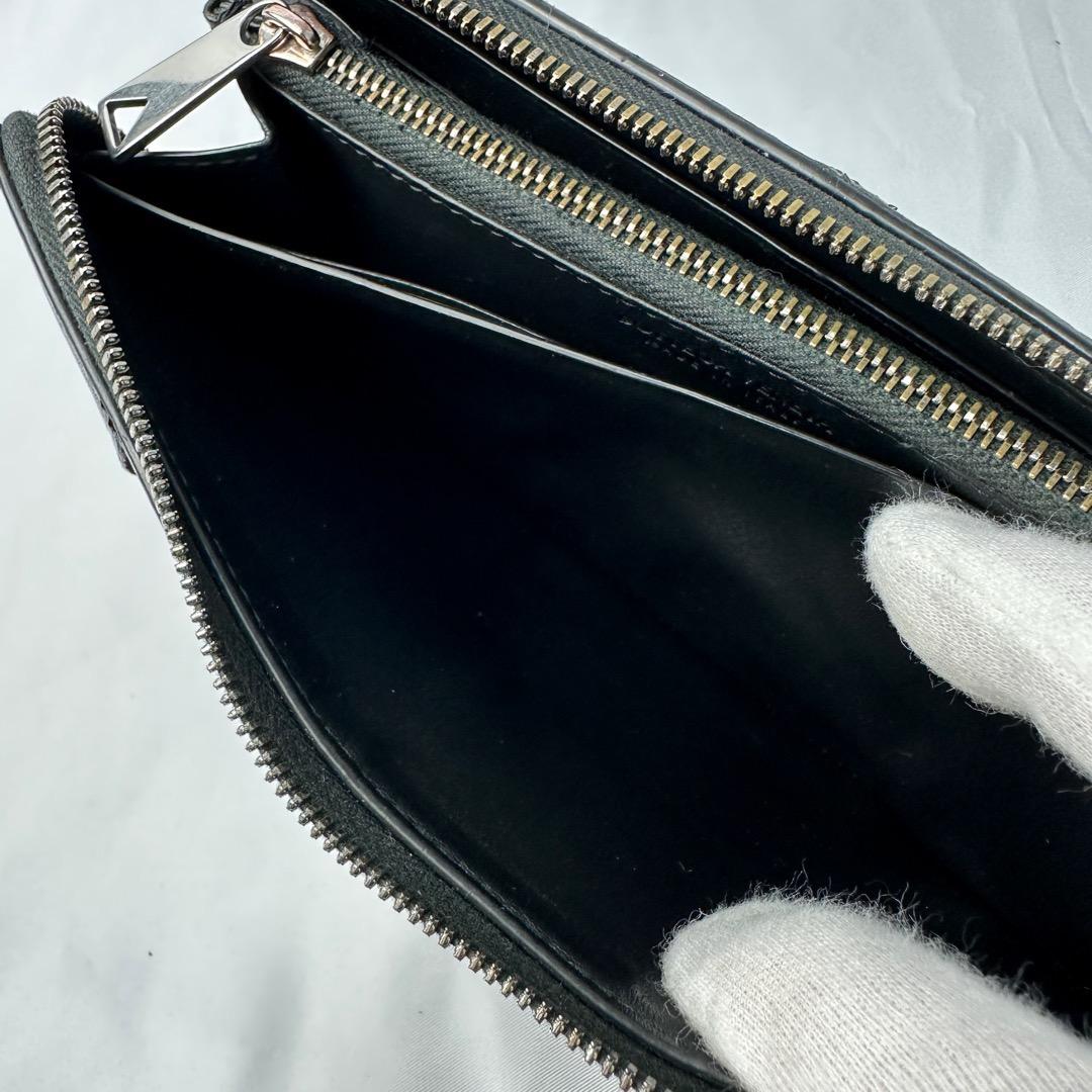 ボッテガヴェネタ 長財布 マキシイントレチャート カセット ラウンドファスナー