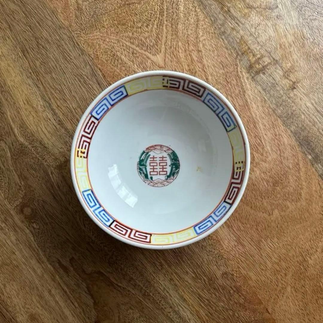 【骨董品】ラーメン小どんぶり4点セット ラーメン鉢 器 昭和レトロ アンティーク
