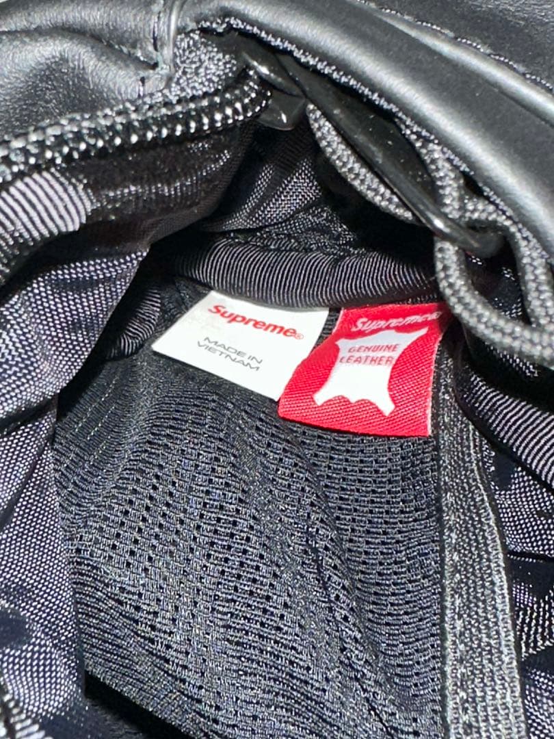 バッグ Supreme 23AW Leather Waist Bag Black