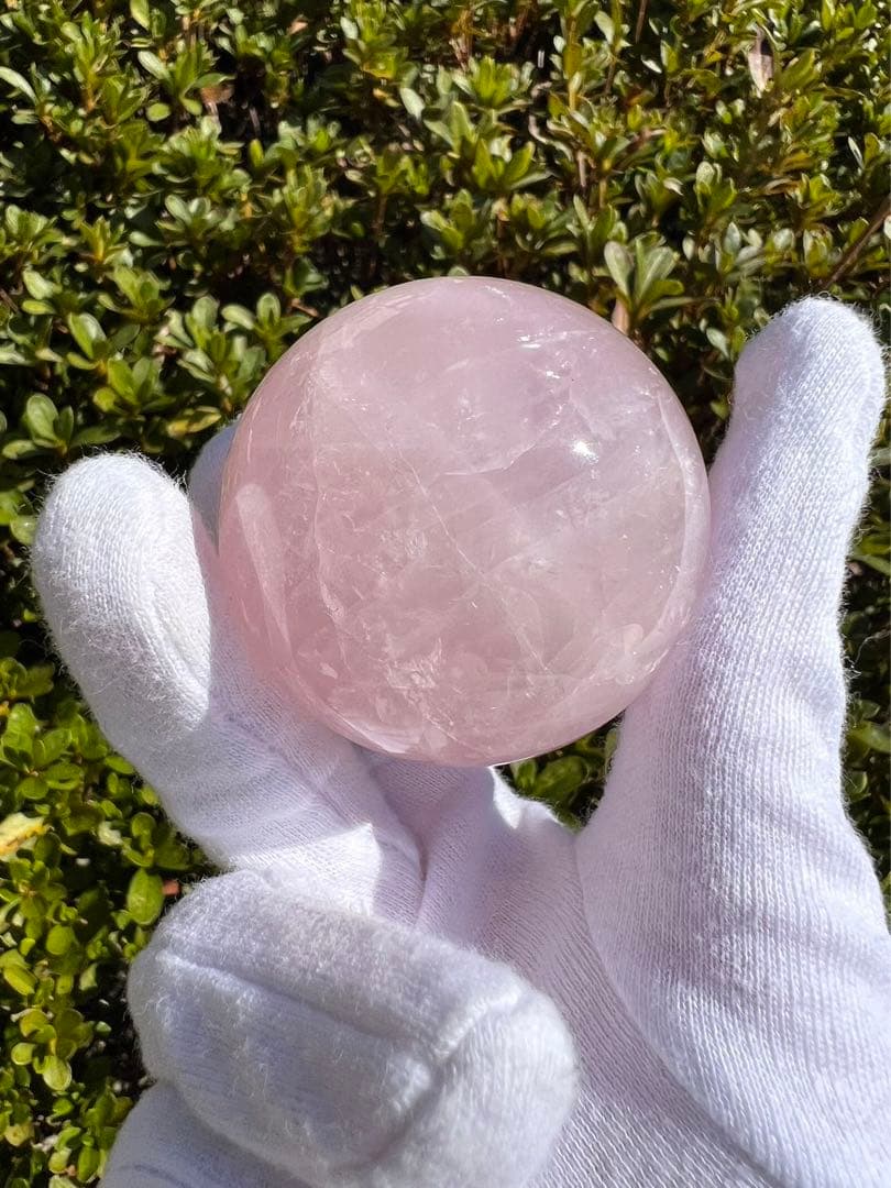 A196 ローズクォーツ丸玉　約51mm