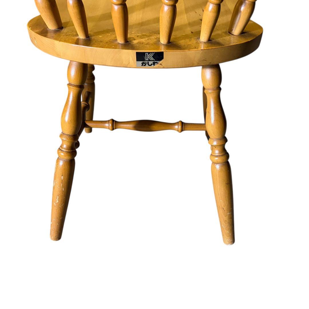 【美品】柏木工 ダイニングチェア ウィンザーチェア ナチュラル 2脚セット