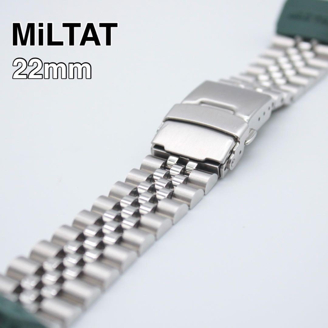 美品 MiLTAT タイコノート ジュビリー 22mm→18mm 余りコマ付