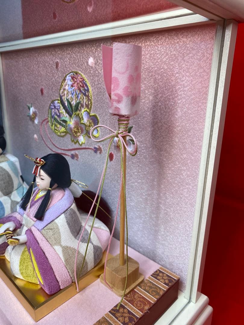 木目込み人形　アクリルケース入・ひなろこ　工房ゆうき