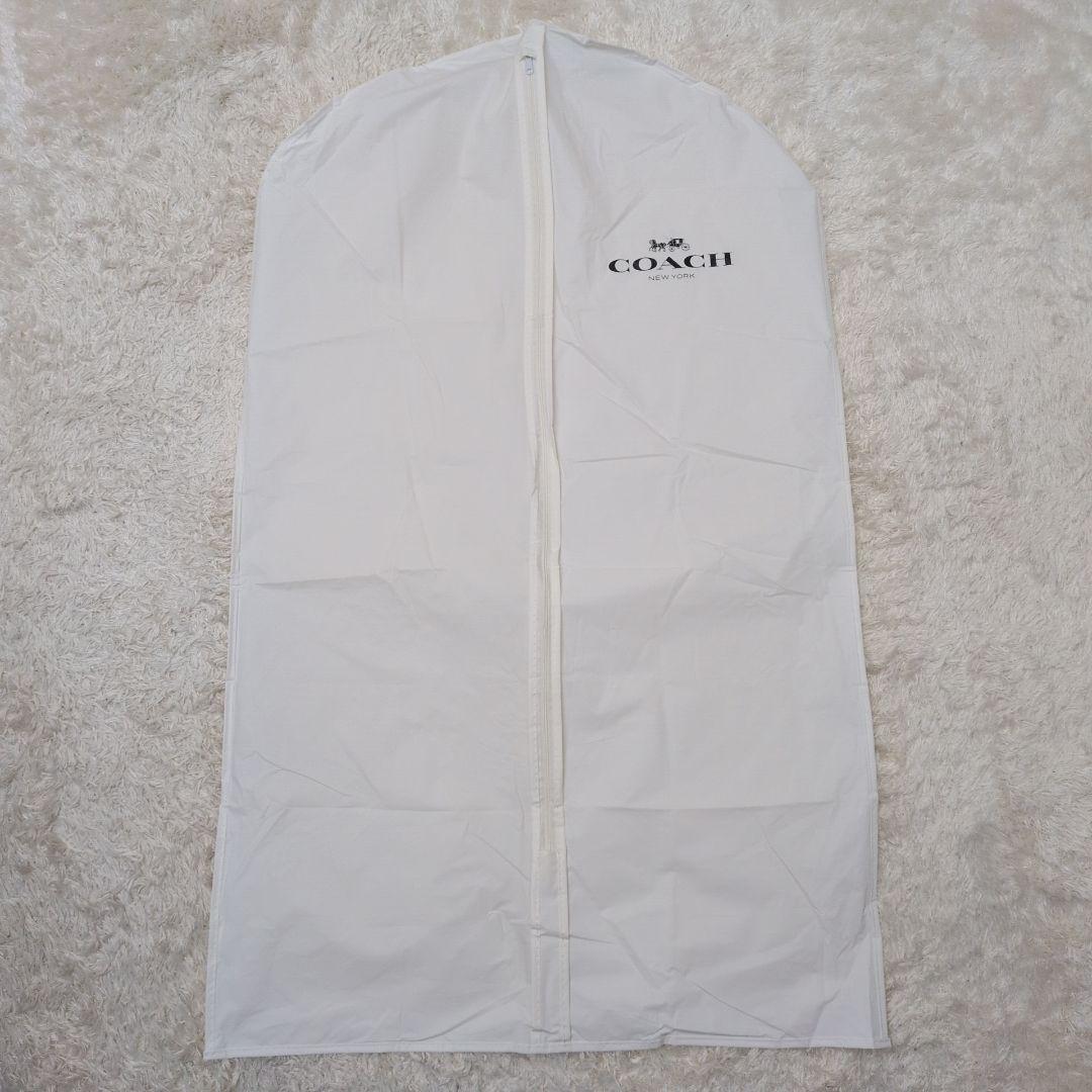 【未使用保管品 カバー付き】コーチ　ライダースジャケット　ラム　シグネチャー　黒