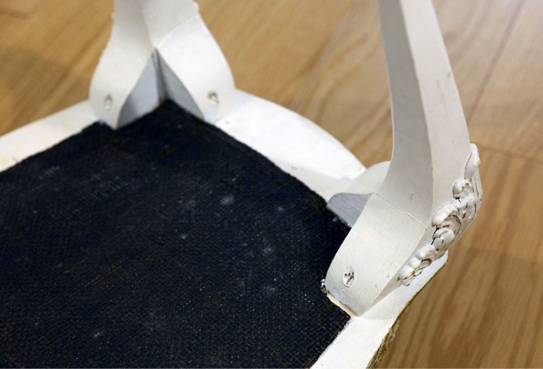 【猫脚】アンティークスツール antique stoolヨーロッパ 白