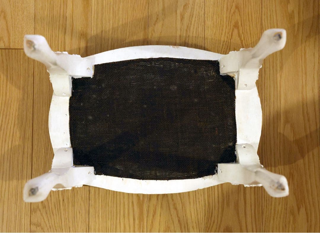 【猫脚】アンティークスツール antique stoolヨーロッパ 白