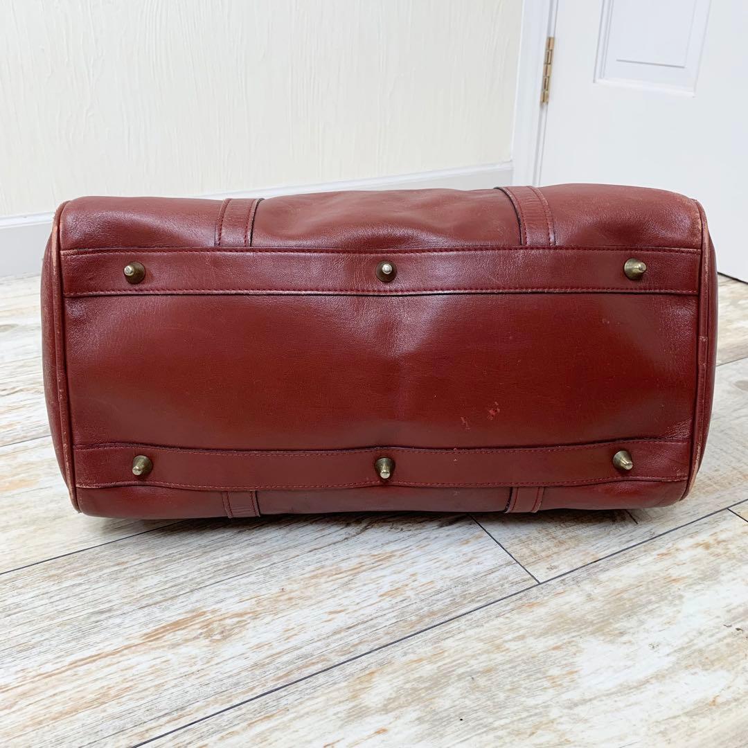 Cartier カルティエ マストライン ボストンバッグ 南京錠 ロゴ ボルドー