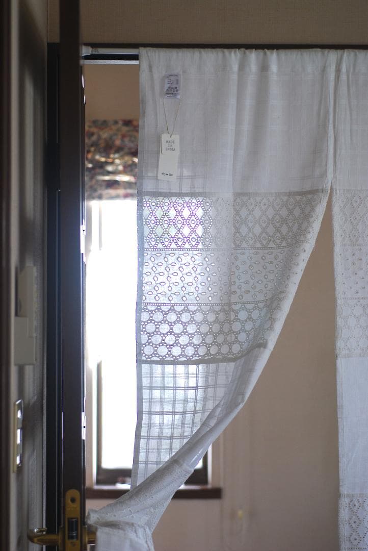 (専用　６枚組）★インド綿★「パッチワークのれんOH８５・１５０」