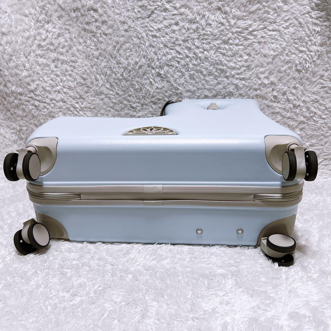 美品✨NORICCO ノリッコ　子供が乗れるキャリーケース　ライトブルー
