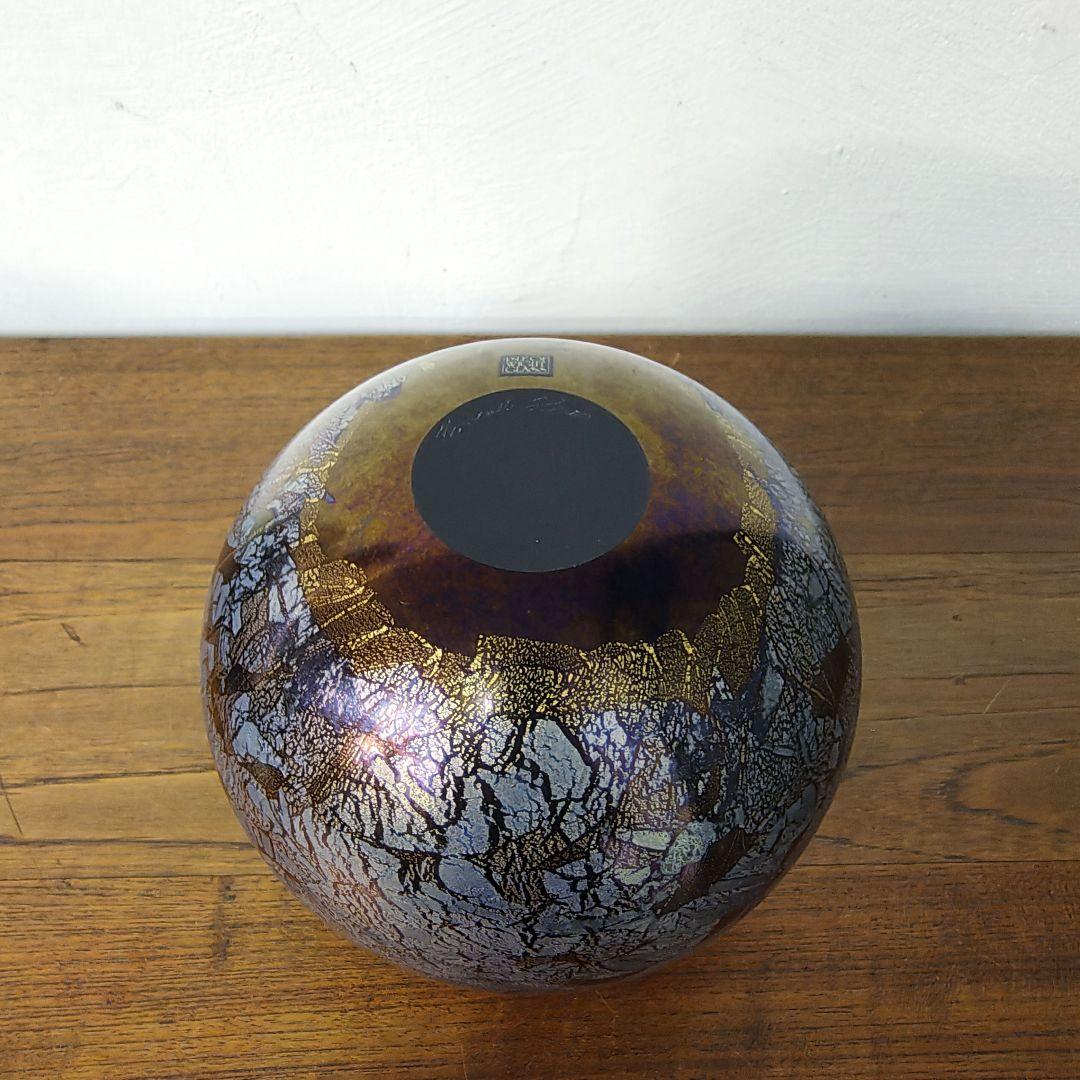 英国【MICHAEL HARRIS】ガラス 花瓶 フラワーベース