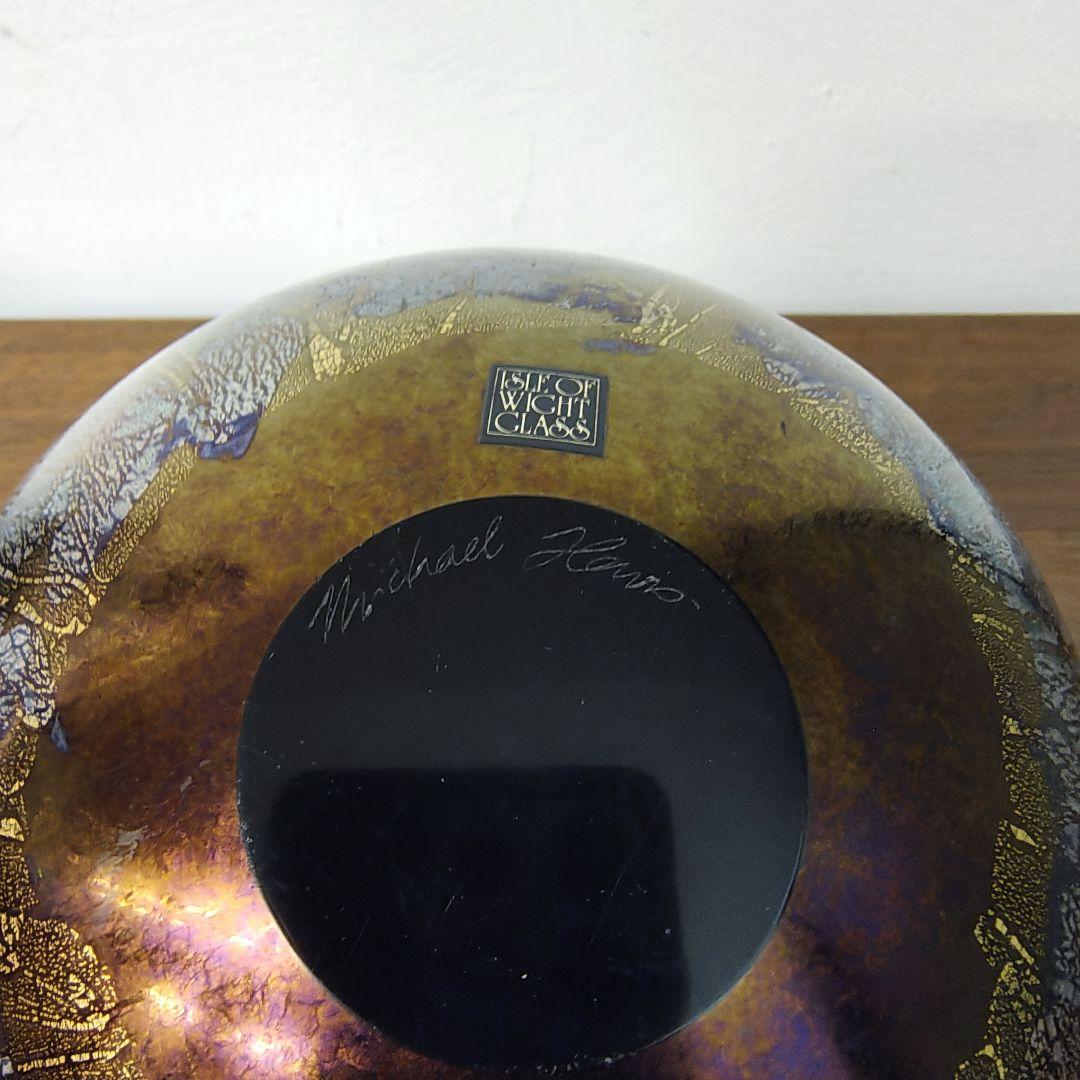 英国【MICHAEL HARRIS】ガラス 花瓶 フラワーベース