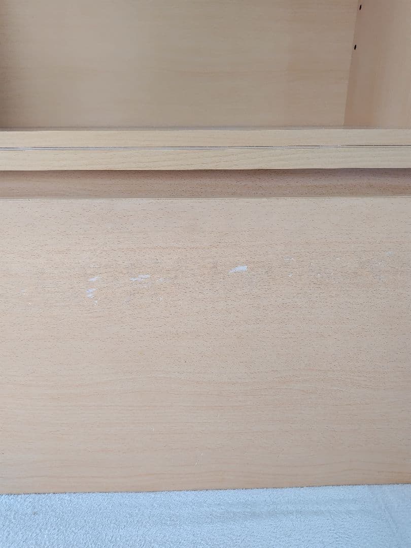 ベルメゾン　木製オープンシェルフ　棚板・引き出し付き