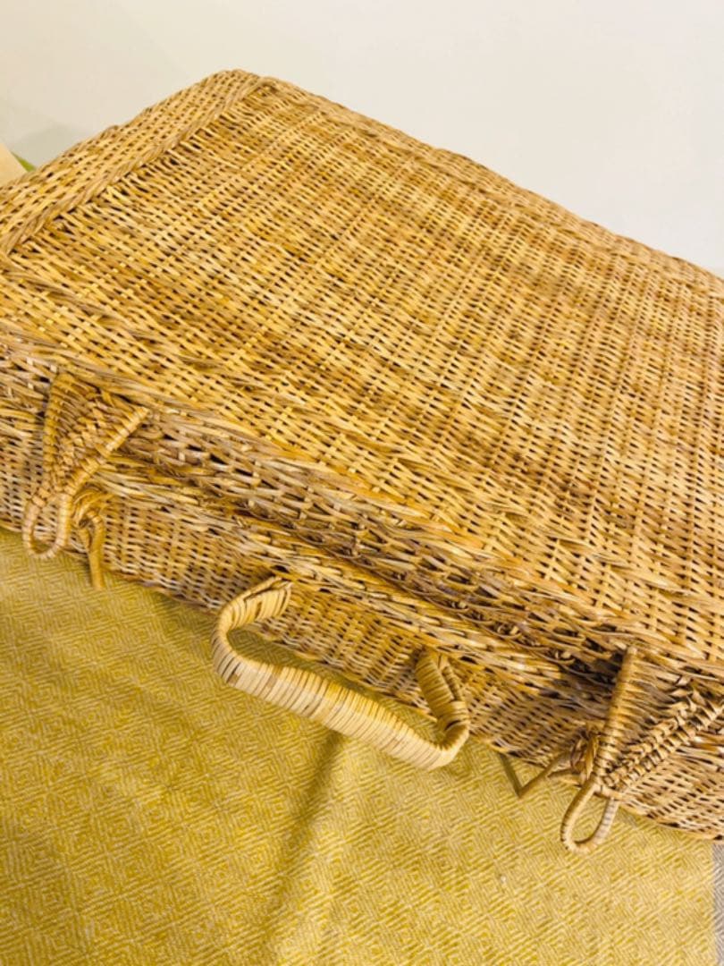 バスケットカゴ　ピクニック　インテリア小物