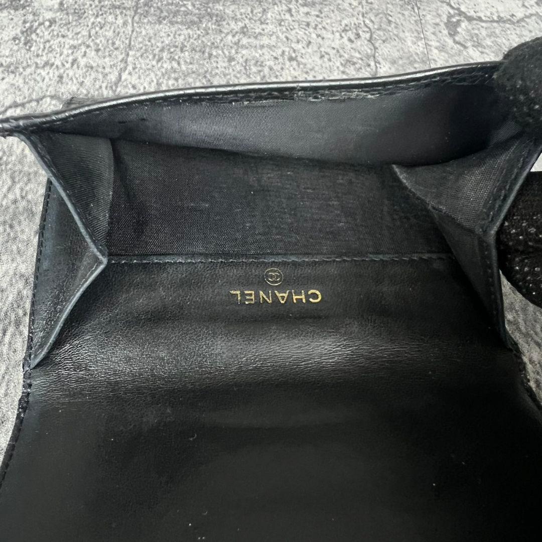CHANEL ココマーク キャビアスキン 二つ折り財布