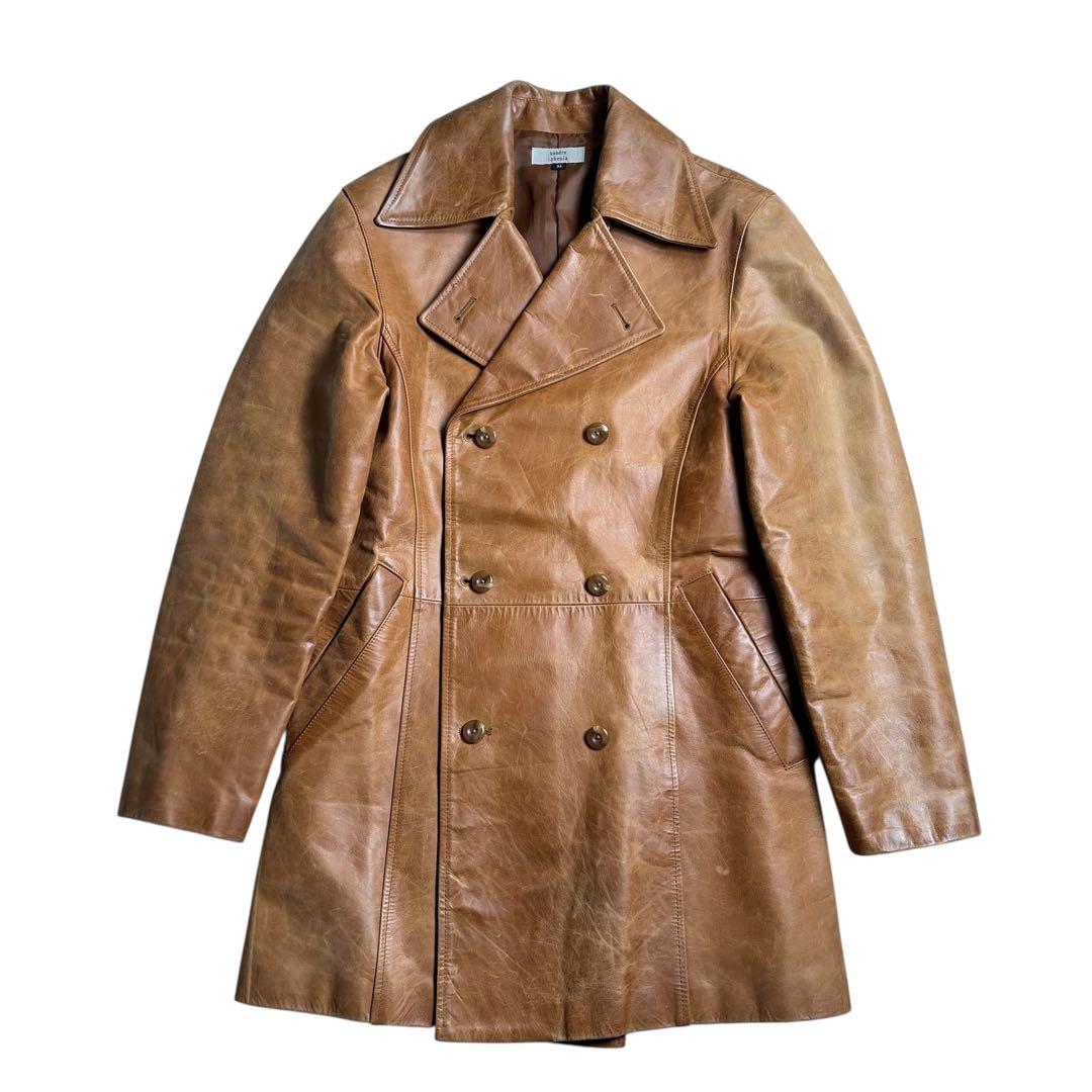 希少 Y'2 LEATHER製 馬革 ホースハイド コート 茶 M相当 日本製