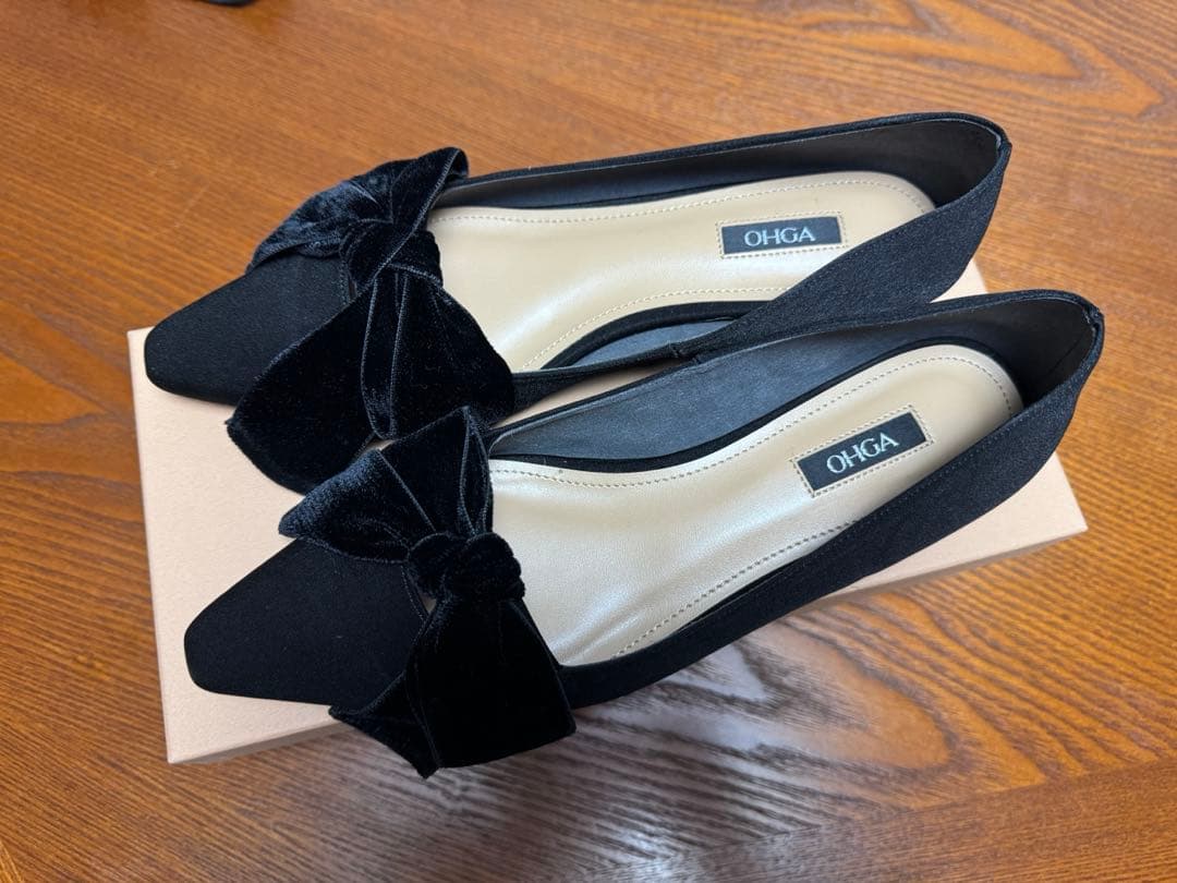 【完売品/美品】OHGA VELOR RIBON オーガ ベロアリボン23.5