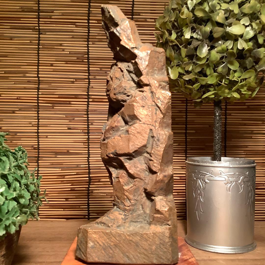 彫刻家「山崎寛作・不動明王」山崎寛彫刻素描展・不動尊ブロンズ像