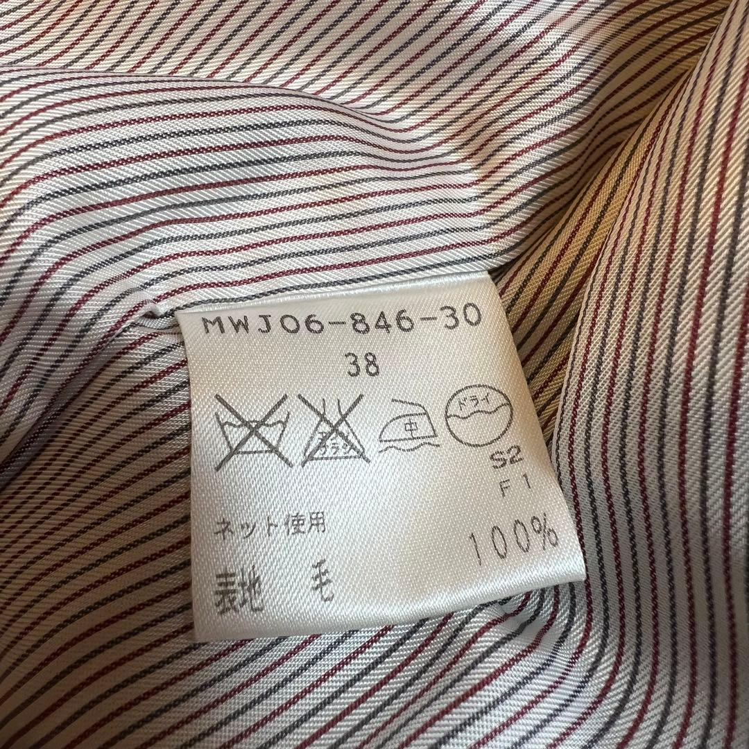 美品✨ マッキントッシュ ステンカラーコート 千鳥柄 38上品