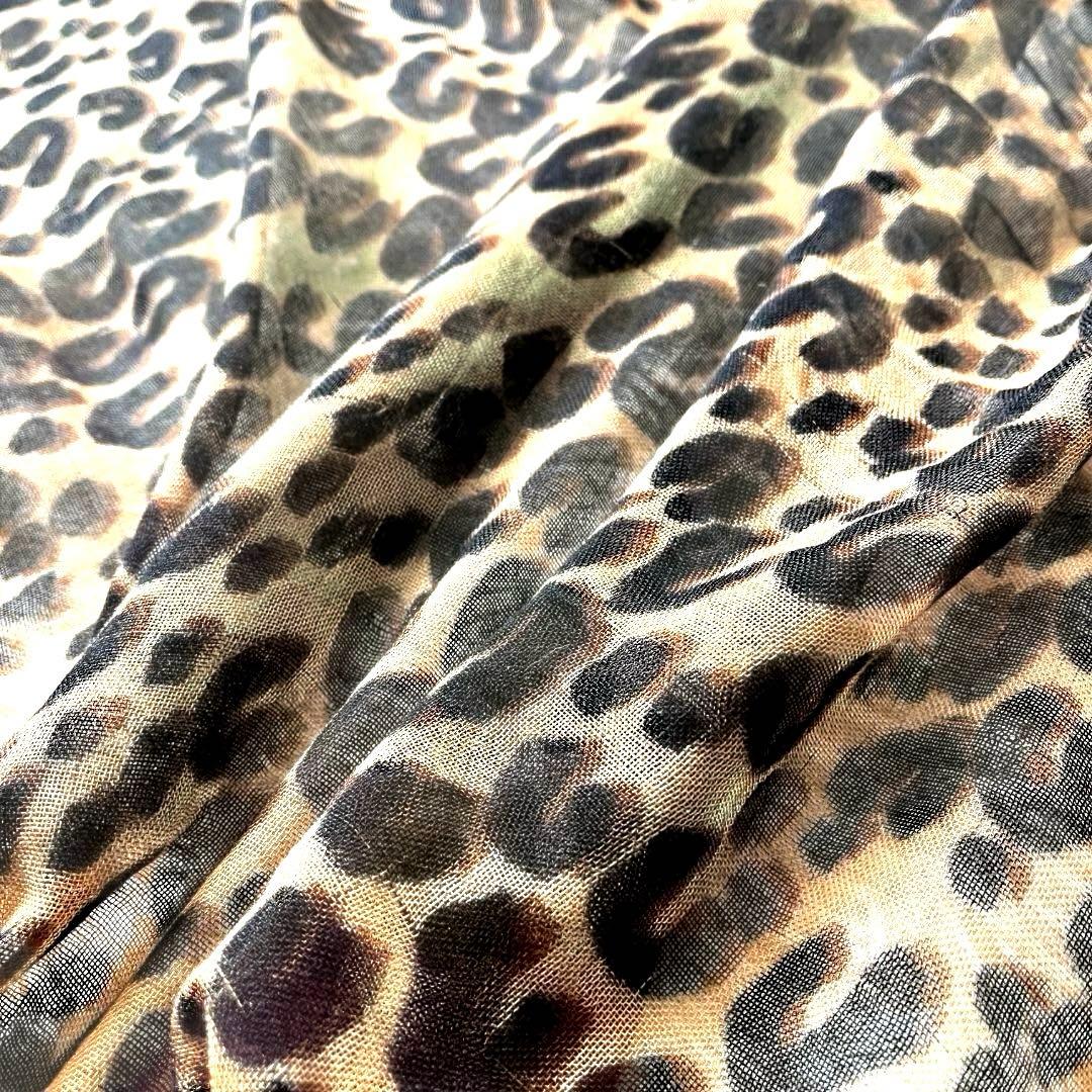 美品　ルイヴィトン エトール レオパード 413287 スプラウス ストール