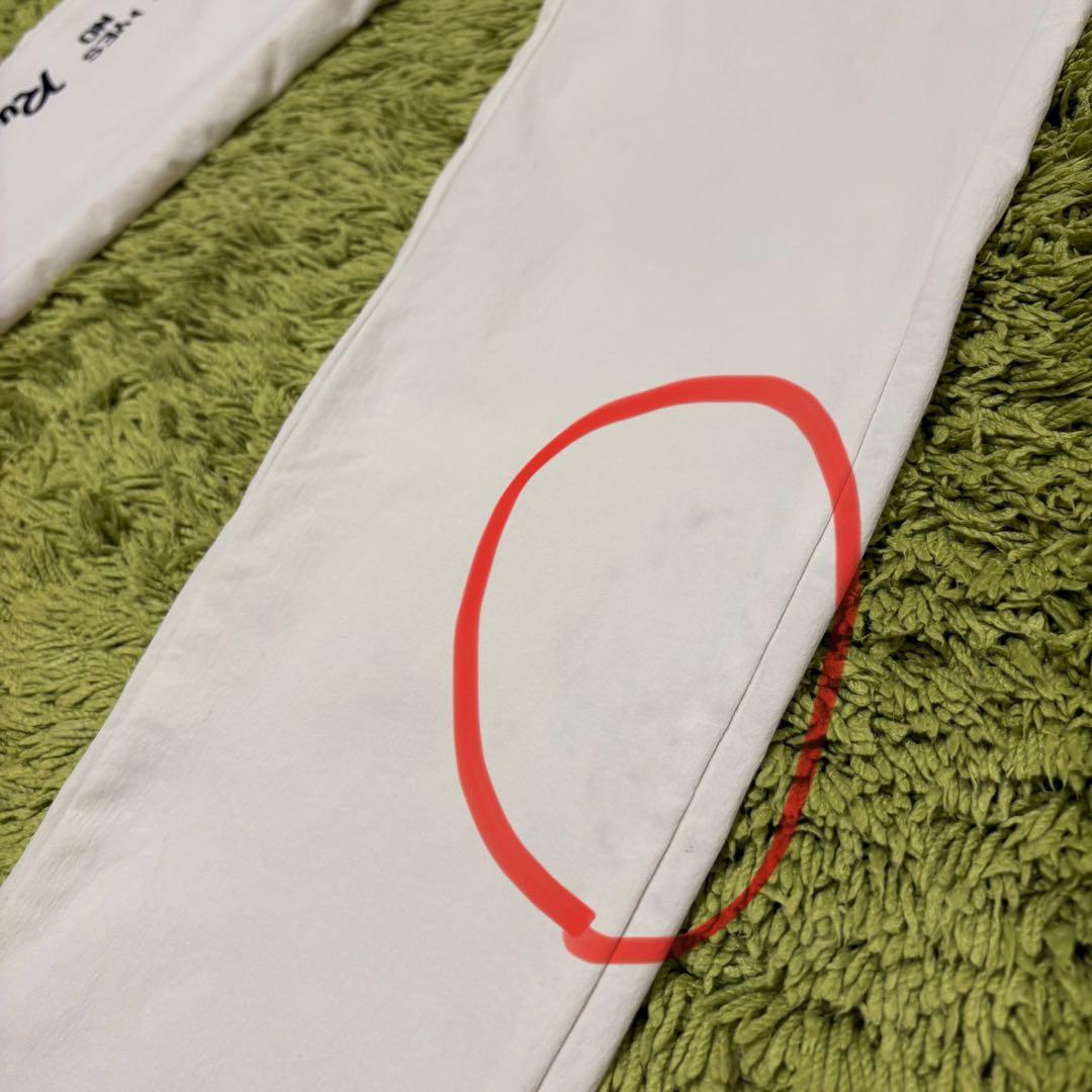 Russeluno ラッセルノ メンズパンツ ホワイト ロゴ サイズ5 （L）