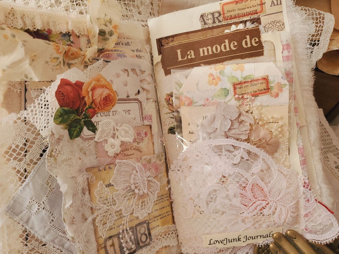 Junkjournal*コラージュジャーナル『春の天使』
