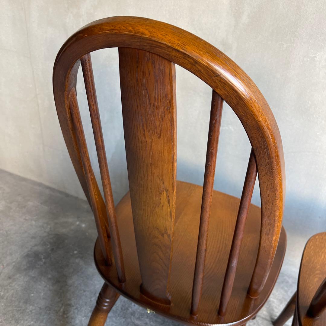 希少　飛騨家具　キツツキ　曲木ウィンザーチェア　2脚セット