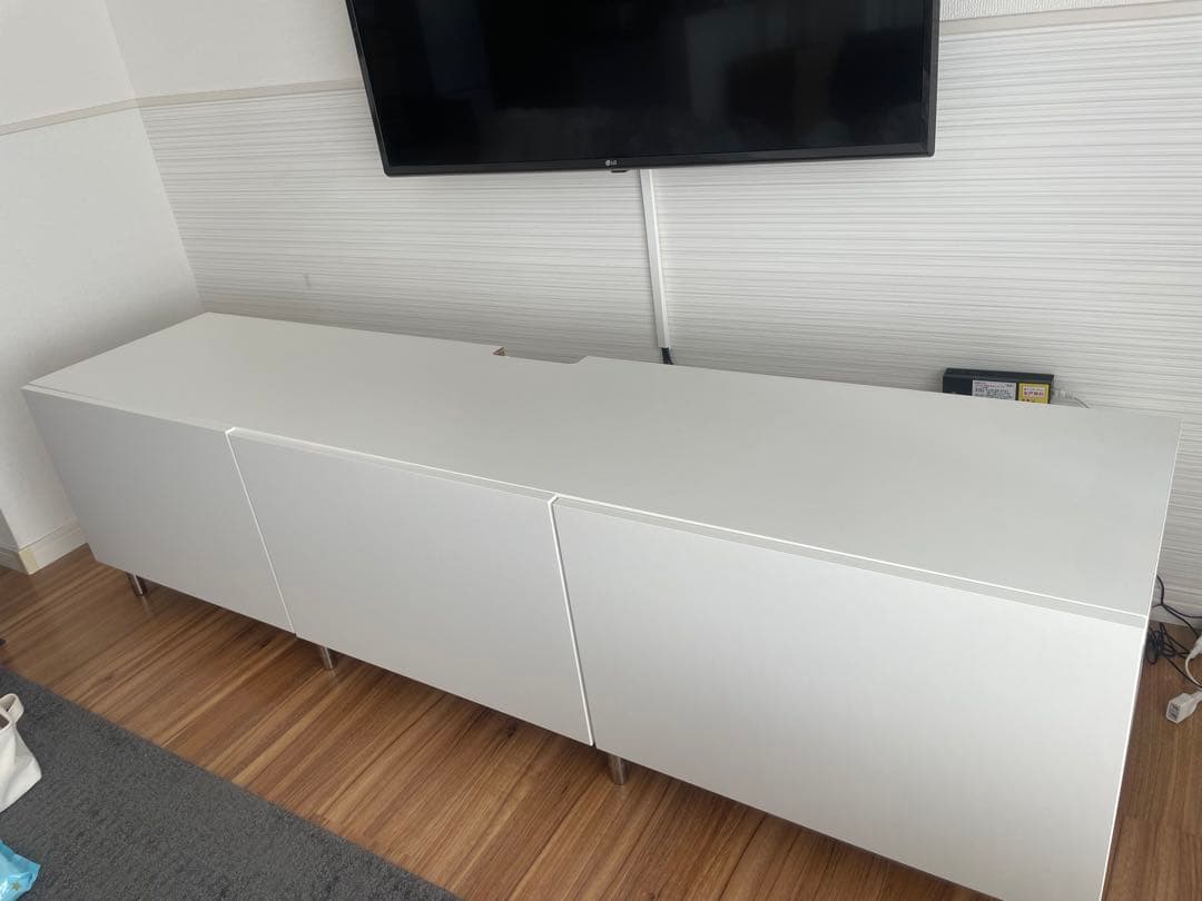 IKEA ベストー　テレビボード　白