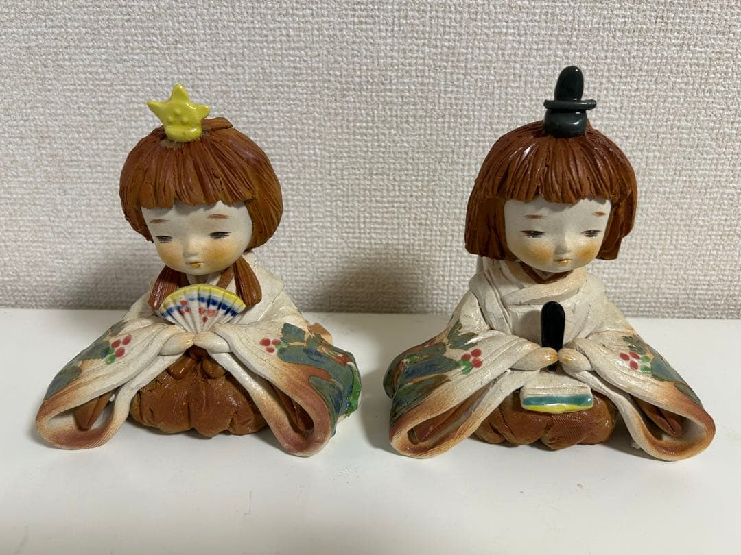 昭和 雛人形 陶器製 竹内洋子