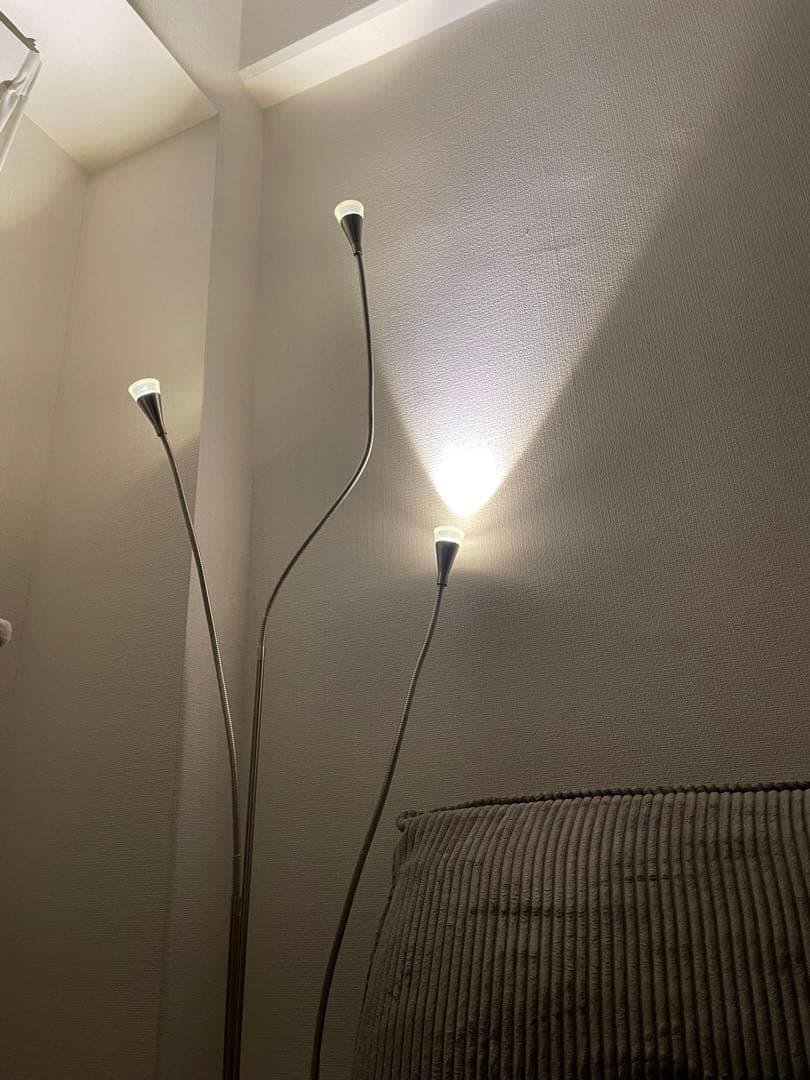 IKEA◆シルバー フロアスタンド 3本アーム LED照明　オールドイケア