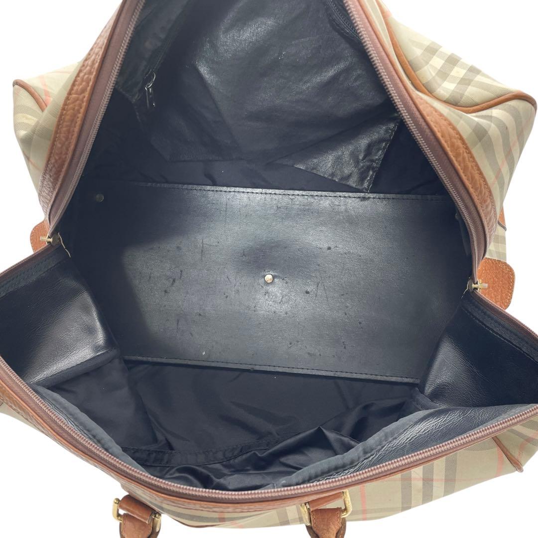 Burberry バーバリー ノバ チェック ボストン バッグ 大容量