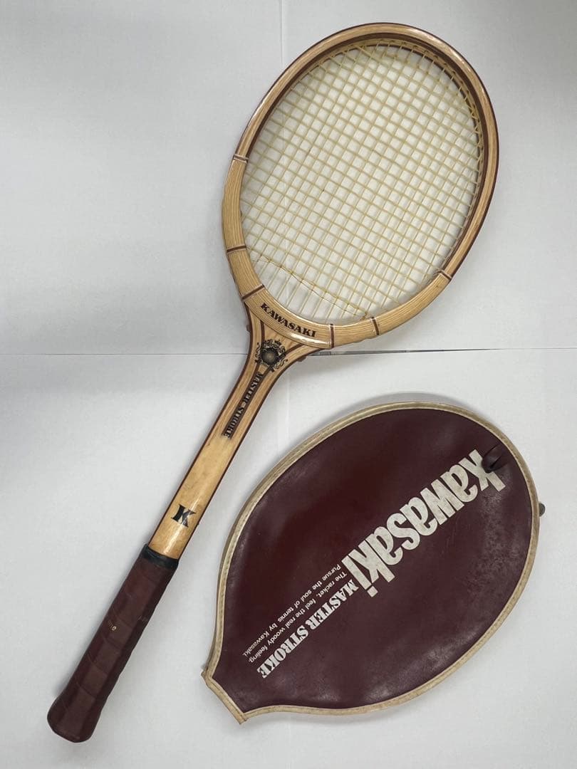 Kawasakiテニスラケット軟式木製