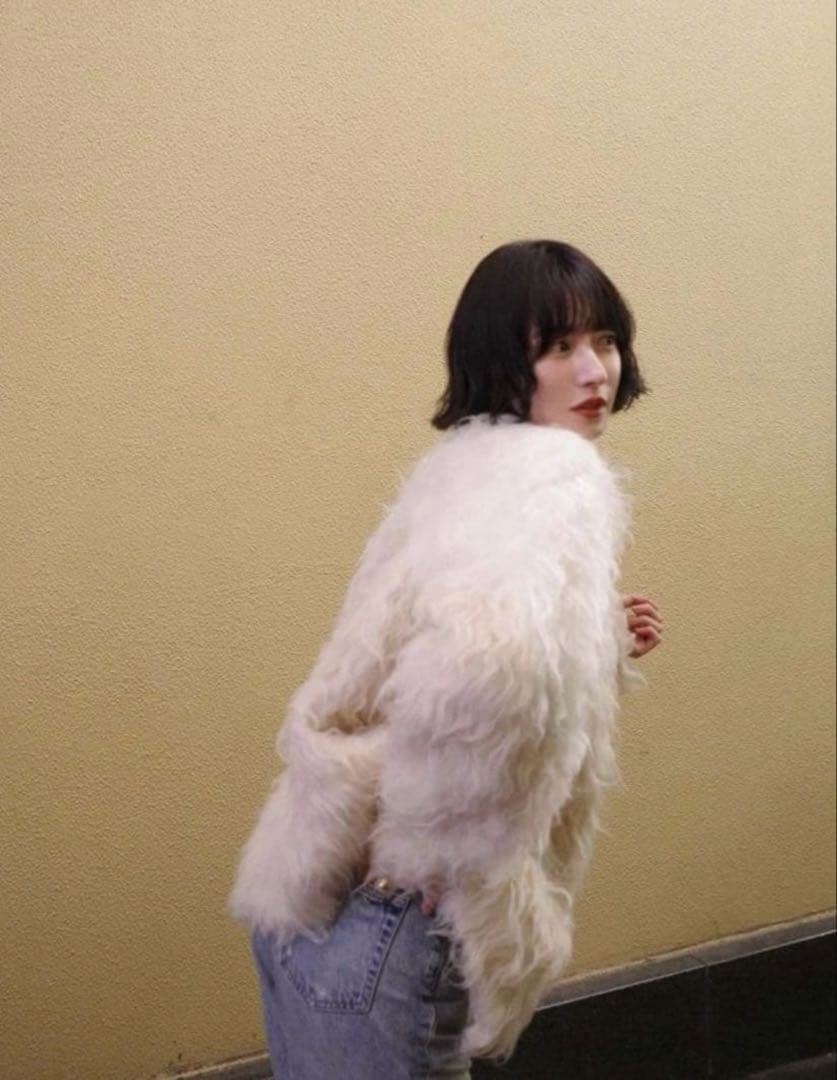 ひ*ぃ様 クラネBI COLOR SHAGGY KNIT CARDIGAN to