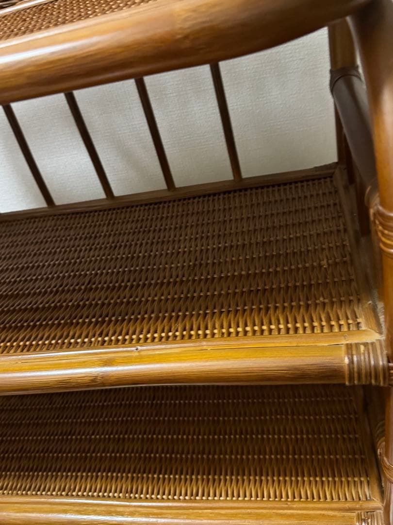 籐家具 ラタン チェスト　 昭和レトロ　レトロインテリア　 ビンテージ　棚