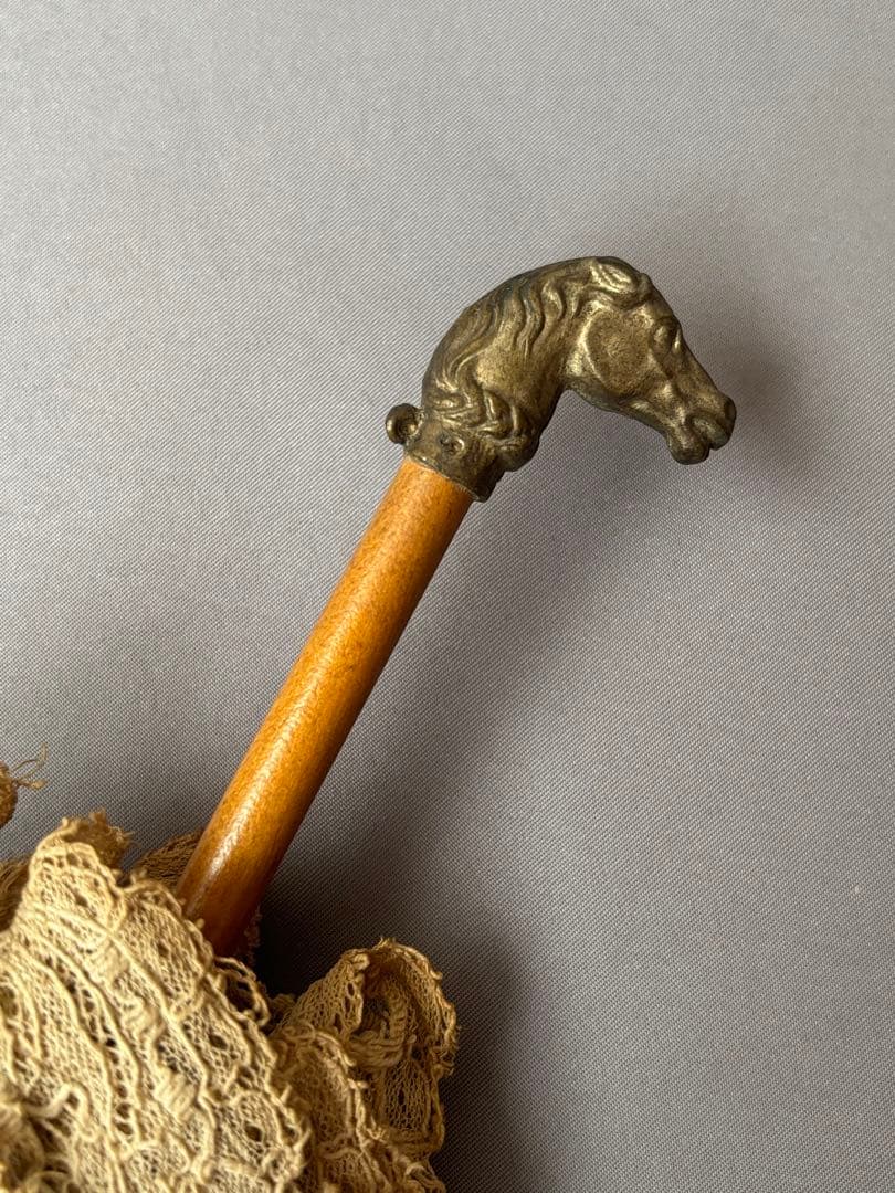 アンティーク ドールパラソル ビスクドール 傘 ジュモー