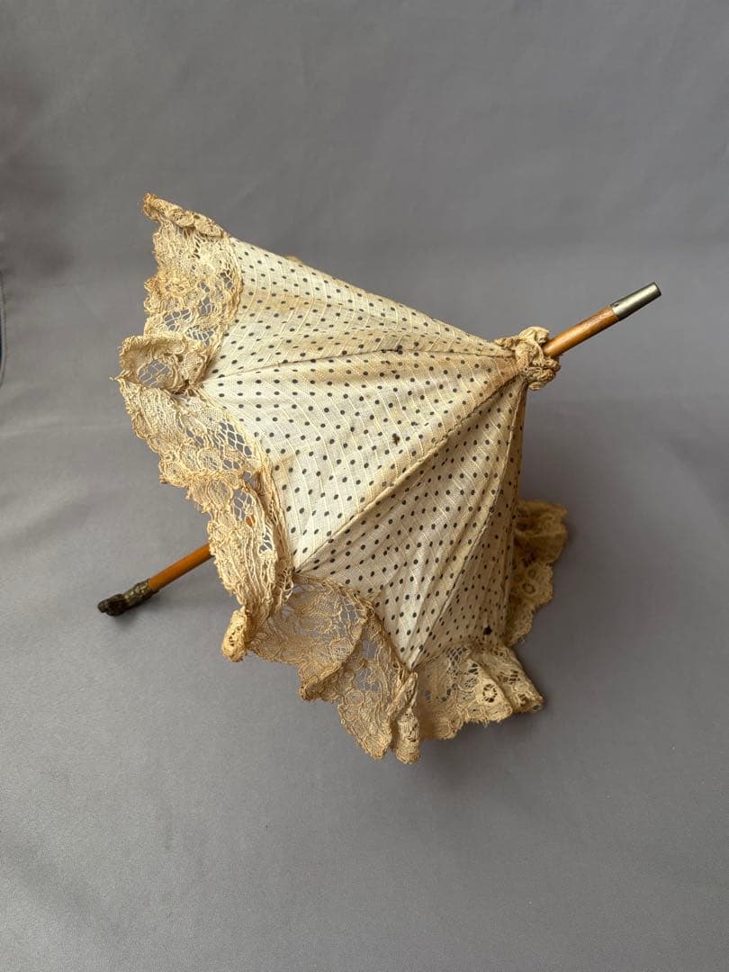 アンティーク ドールパラソル ビスクドール 傘 ジュモー