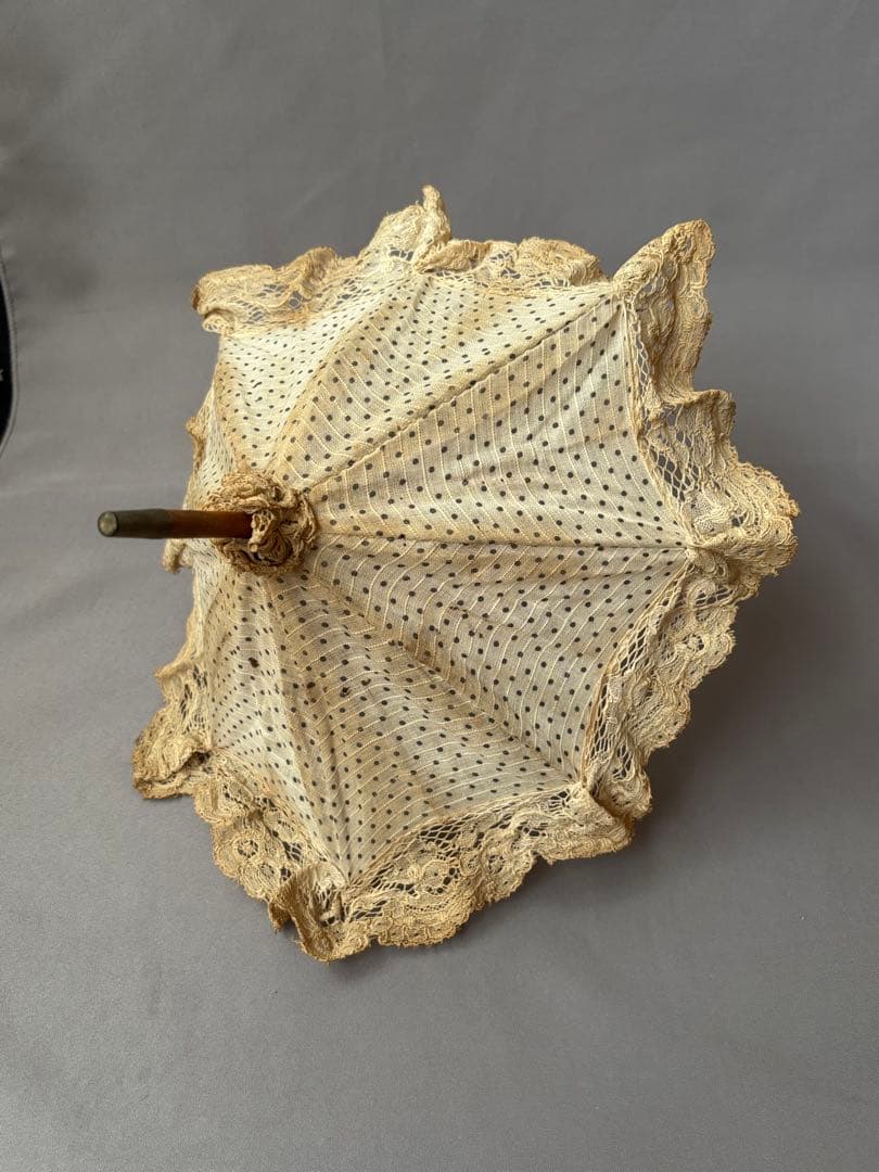 アンティーク ドールパラソル ビスクドール 傘 ジュモー