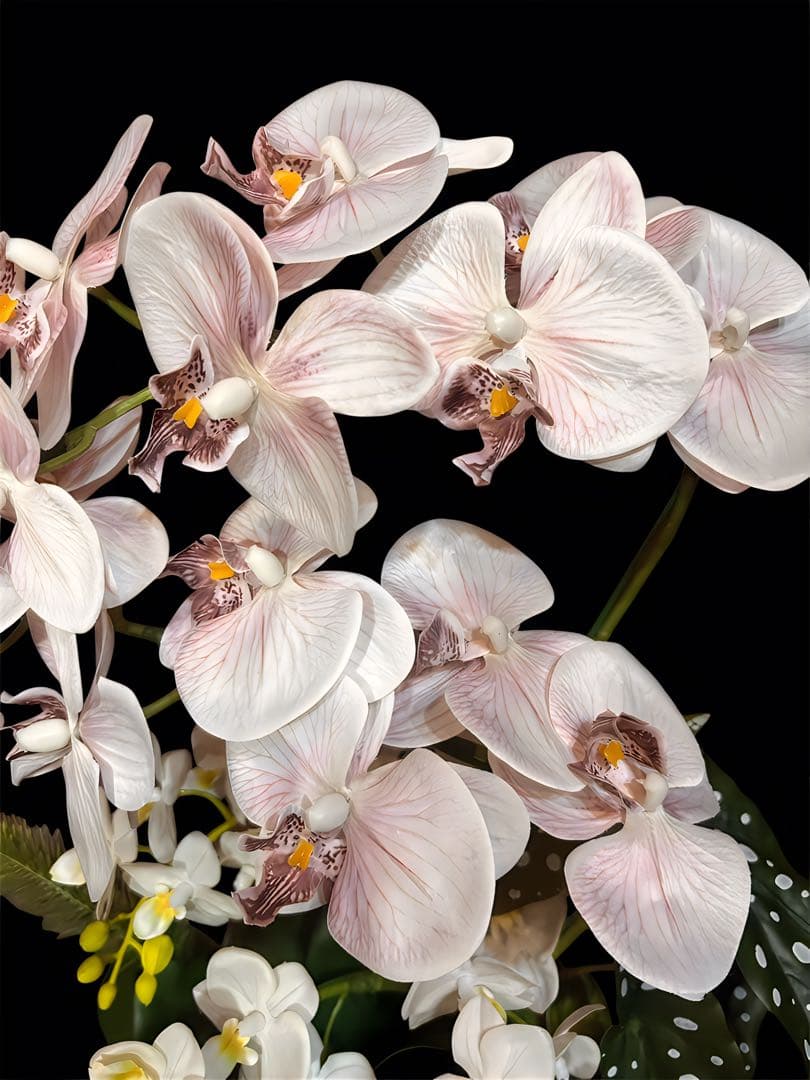 光触媒　人工観葉植物　ウォールグリーン　フェイクグリーン　胡蝶蘭アレンジ5853