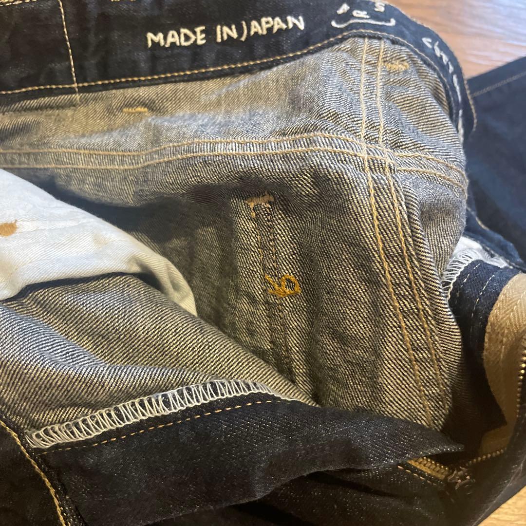 45r ライ麦デニムのシャルロット5 影色納戸　濃